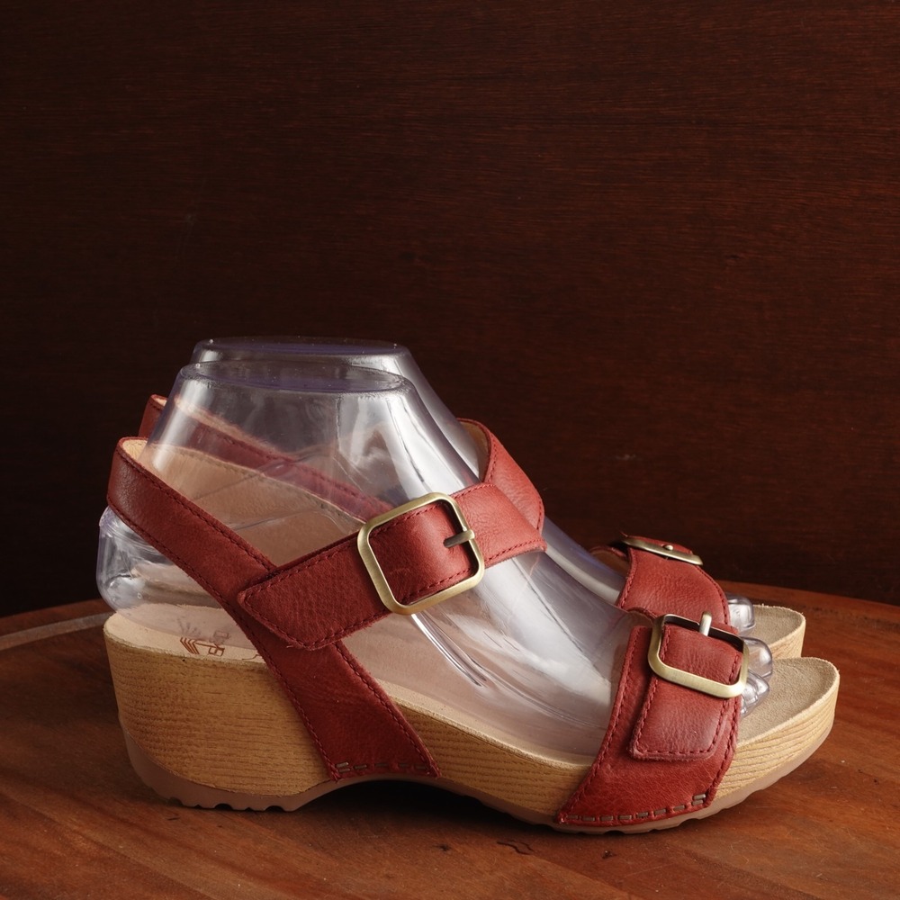 Dansko Sandals Womens Size EU 36 US 5.5-6 Red Trinity Comfort Coastal Boho Shoes